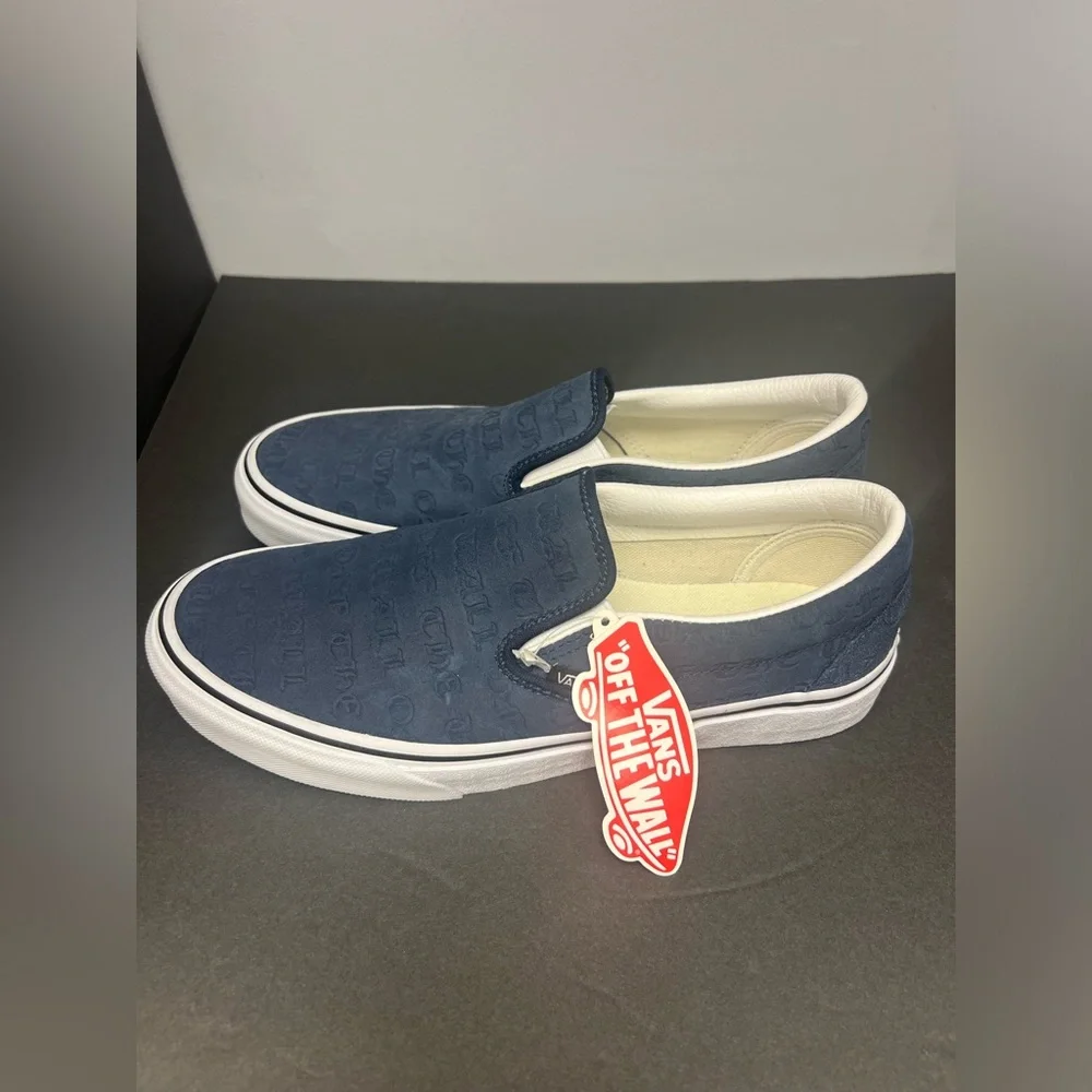 Vans- Blue/White,‎ Men Size:7.5, Womens Size:9, New with tag, no box